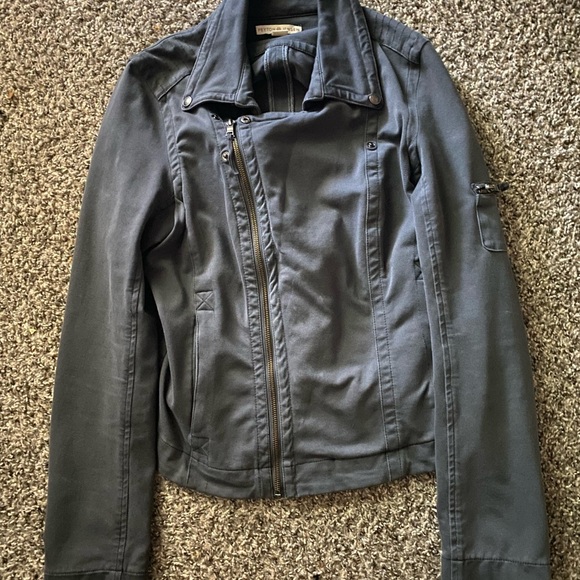 Patrons of Peace Jackets & Blazers - Patrons of Peace Charcoal Utility Jacket